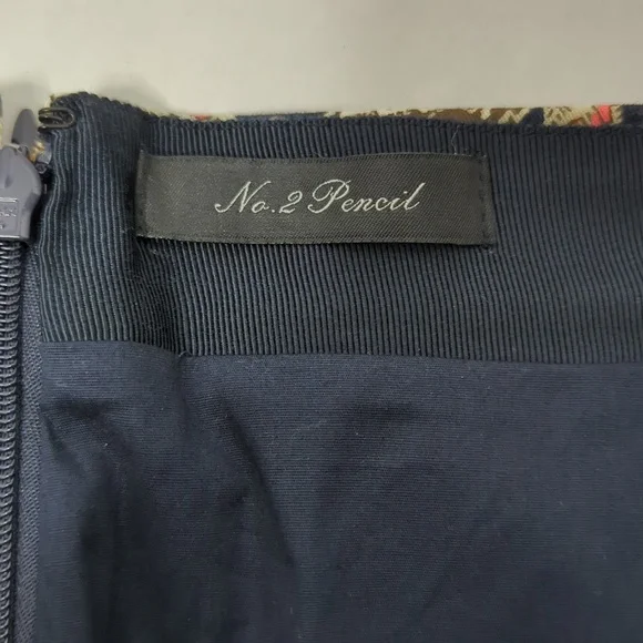 J. Crew paisley number 2 pencil skirt - Picture 6 of 7